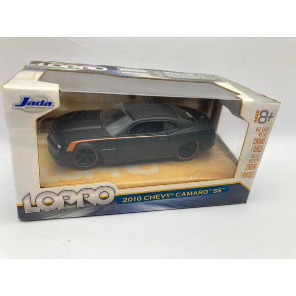 New JADA LAPRO Diecast Car 2010 Chevy Camaro SS 1/64 Scale Black Orange - Picture 2 of 5